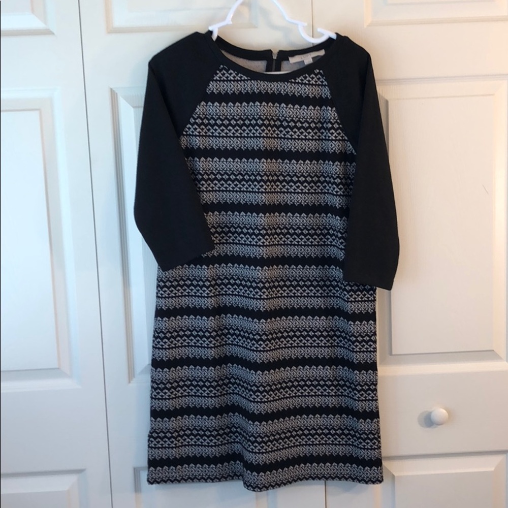 3/4 sleeve loft dress- size medium